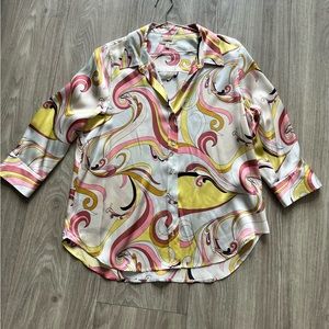 NWOT - L’Agence 100% Silk Blouse - Size L